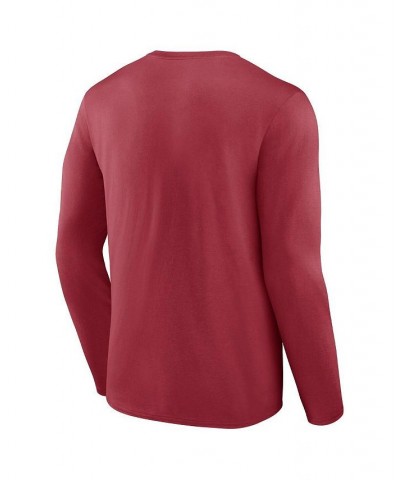 Men's Branded Cardinal Arizona Cardinals Go the Distance Long Sleeve T-shirt $28.49 T-Shirts