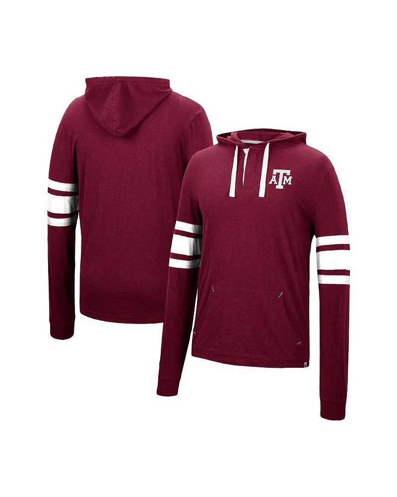 Men's Maroon Texas A&M Aggies Lebowski Hoodie Long Sleeve T-shirt $24.00 T-Shirts