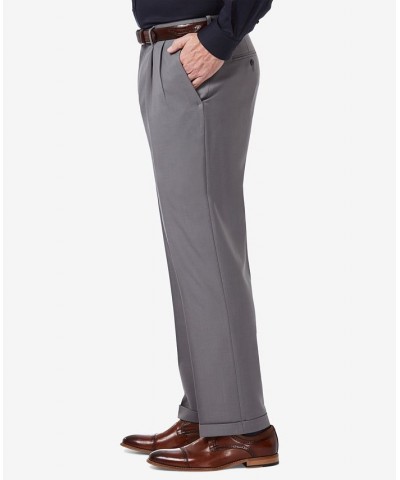 Men's Premium Comfort Stretch Classic-Fit Solid Pleated Dress Pants PD03 $32.99 Pants