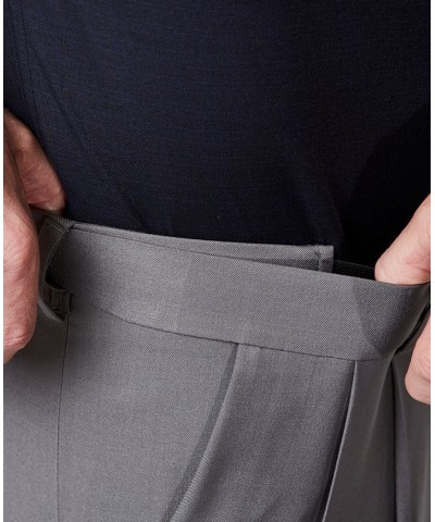 Men's Premium Comfort Stretch Classic-Fit Solid Pleated Dress Pants PD03 $32.99 Pants