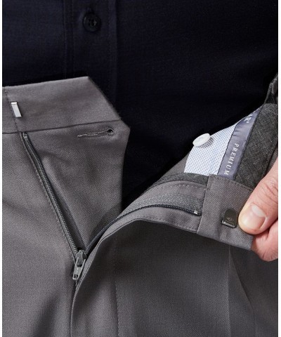 Men's Premium Comfort Stretch Classic-Fit Solid Pleated Dress Pants PD03 $32.99 Pants