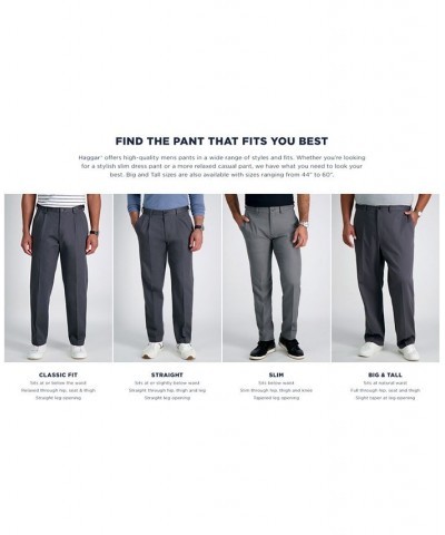 Men's Premium Comfort Stretch Classic-Fit Solid Pleated Dress Pants PD03 $32.99 Pants