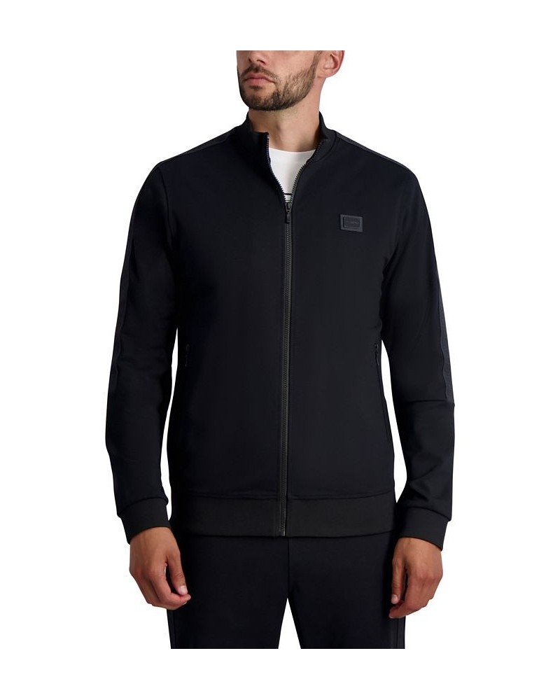 Men's Long Sleeve Track Jacket Black $85.69 Jackets