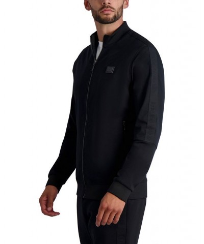 Men's Long Sleeve Track Jacket Black $85.69 Jackets