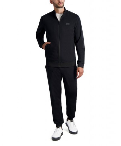 Men's Long Sleeve Track Jacket Black $85.69 Jackets