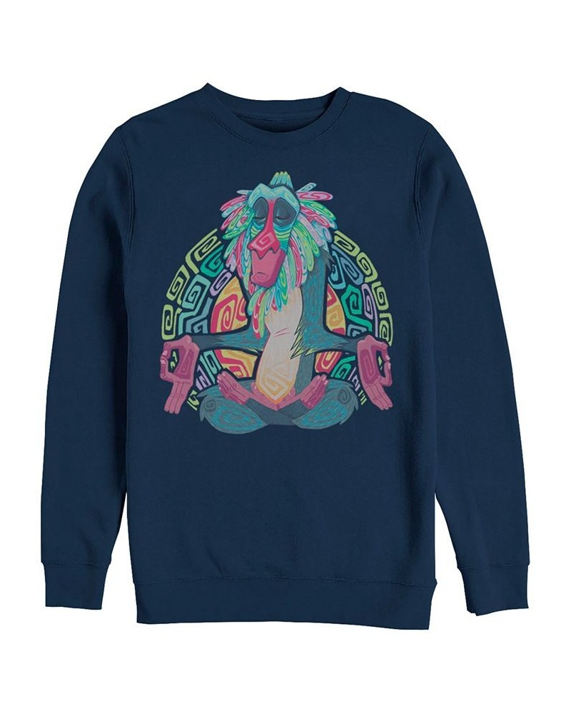 Disney Men's Lion King Geometric Rafiki, Crewneck Fleece Navy $22.00 Sweatshirt