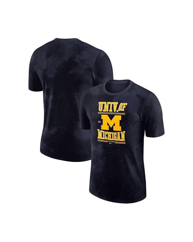 Men's Navy Michigan Wolverines Team Stack T-shirt $23.39 T-Shirts