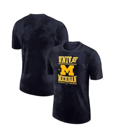 Men's Navy Michigan Wolverines Team Stack T-shirt $23.39 T-Shirts