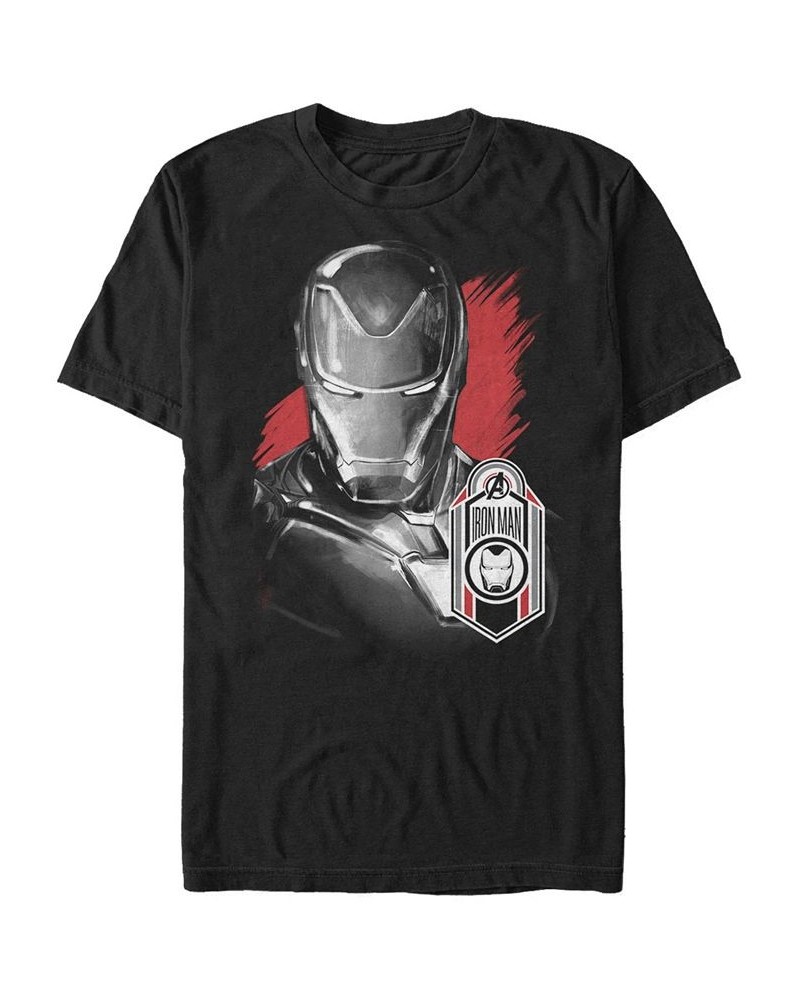 Marvel Men's Avengers Endgame Fierce Ironman Glance And Tag Short Sleeve T-Shirt Black $14.35 T-Shirts