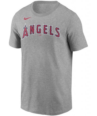 Men's Shohei Ohtani Gray Los Angeles Angels Name Number T-shirt $28.49 T-Shirts