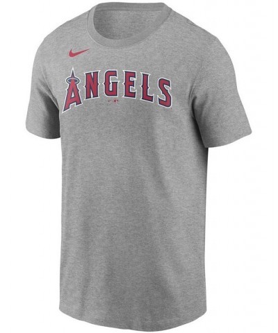 Men's Shohei Ohtani Gray Los Angeles Angels Name Number T-shirt $28.49 T-Shirts