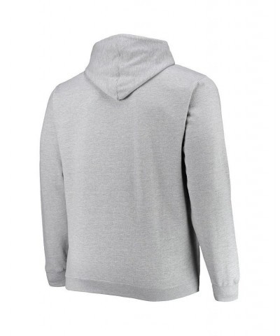 Men's Heathered Gray New York Knicks Big and Tall Heart and Soul Pullover Hoodie $32.85 Sweatshirt