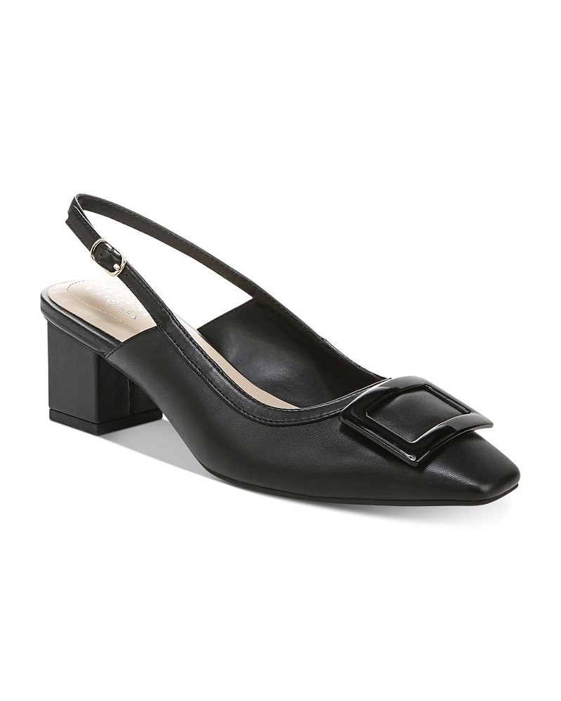 Women's Cienna Slingback Pumps Black $40.28 Shoes