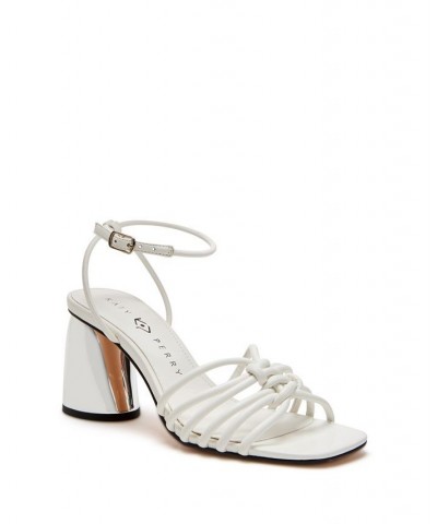 Women's The Timmer Knotted Buckle Sandals White $57.12 Shoes