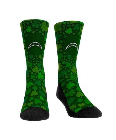 Men's and Women's Socks Los Angeles Chargers St. Patty's Day Shamrock Crew Socks $15.29 Socks