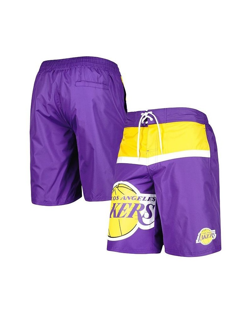 Men's Purple Los Angeles Lakers Sea Wind Swim Trunks $26.00 Swimsuits