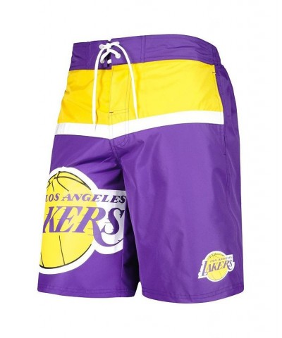 Men's Purple Los Angeles Lakers Sea Wind Swim Trunks $26.00 Swimsuits