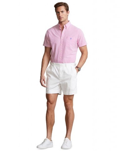 Men's RL Prepster Classic-Fit Seersucker Shirt Pink $64.80 Shirts