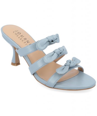 Women's Kristina Slip-on Heel Blue $43.70 Shoes