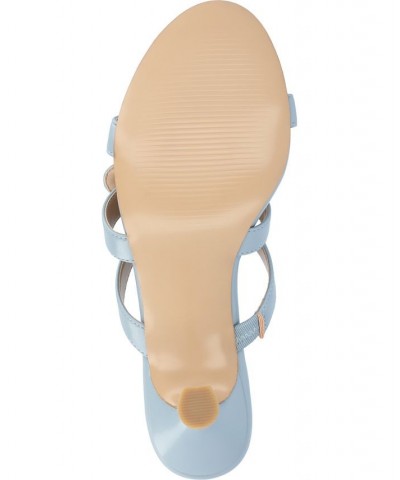 Women's Kristina Slip-on Heel Blue $43.70 Shoes