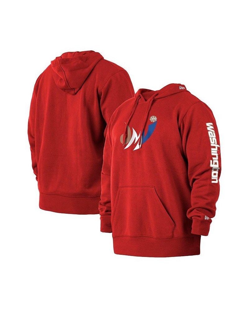 Men's Red Washington Wizards 2021/22 City Edition Big and Tall Pullover Hoodie $27.06 Sweatshirt