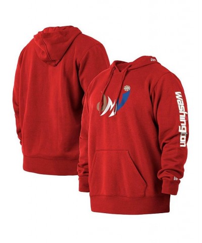 Men's Red Washington Wizards 2021/22 City Edition Big and Tall Pullover Hoodie $27.06 Sweatshirt