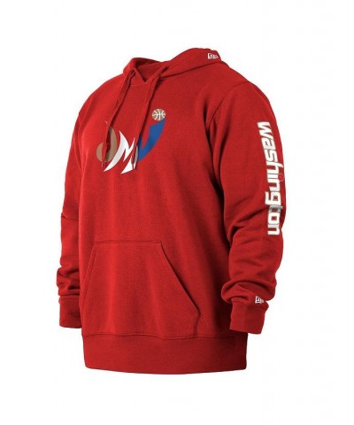 Men's Red Washington Wizards 2021/22 City Edition Big and Tall Pullover Hoodie $27.06 Sweatshirt