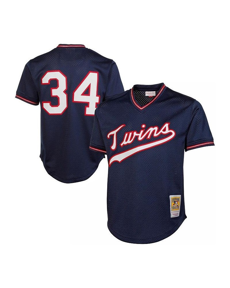 Men's Kirby Puckett Navy Minnesota Twins 1985 Authentic Cooperstown Collection Mesh Batting Practice Jersey $36.30 Jersey