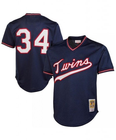 Men's Kirby Puckett Navy Minnesota Twins 1985 Authentic Cooperstown Collection Mesh Batting Practice Jersey $36.30 Jersey