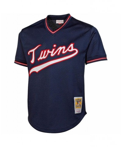 Men's Kirby Puckett Navy Minnesota Twins 1985 Authentic Cooperstown Collection Mesh Batting Practice Jersey $36.30 Jersey