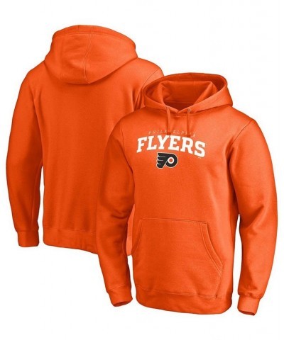 Men's Orange Philadelphia Flyers Team Lockup Pullover Hoodie $30.15 Sweatshirt