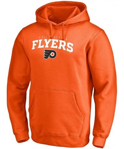 Men's Orange Philadelphia Flyers Team Lockup Pullover Hoodie $30.15 Sweatshirt