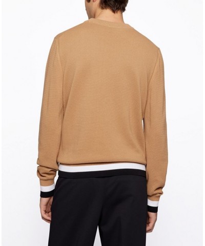 BOSS Men's Crewneck Sweater Tan/Beige $61.64 Sweaters