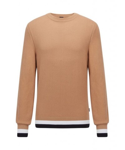 BOSS Men's Crewneck Sweater Tan/Beige $61.64 Sweaters