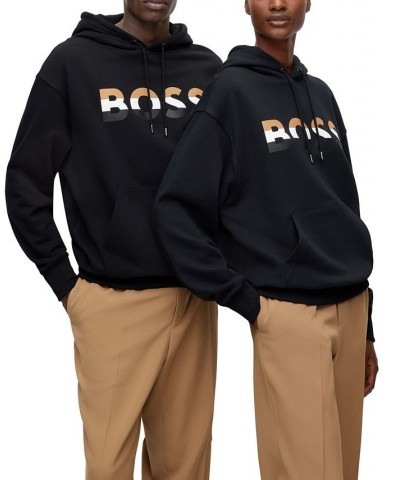 BOSS Unisex Relaxed-Fit Hoodie Black $80.92 Sweatshirt