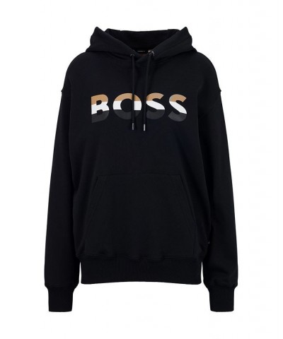 BOSS Unisex Relaxed-Fit Hoodie Black $80.92 Sweatshirt