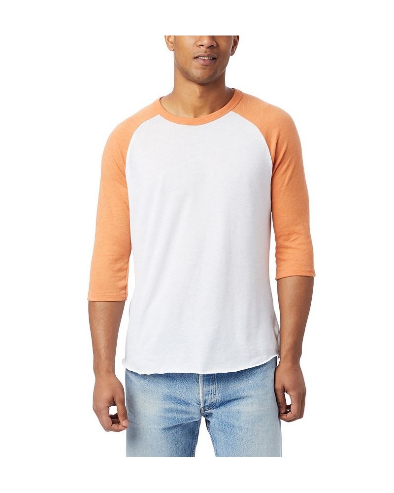 Men's Keeper Eco Jersey Baseball T-shirt White, Southern Orange $29.70 T-Shirts