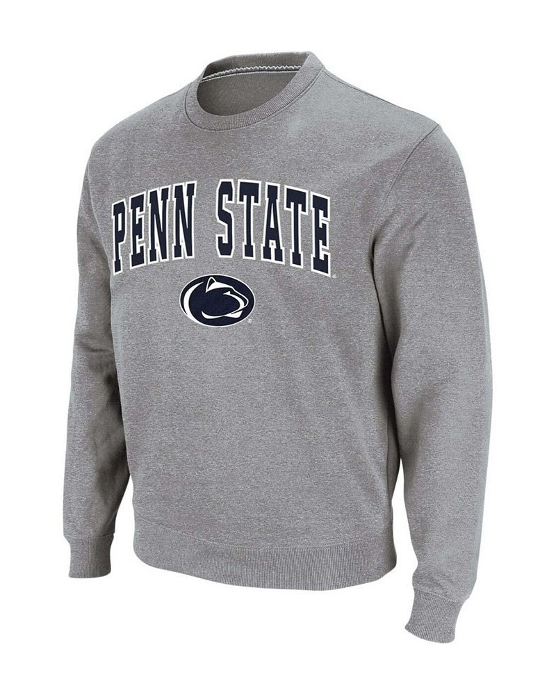 Men's Heather Gray Penn State Nittany Lions Arch Logo Crew Neck Sweatshirt $21.15 Sweatshirt