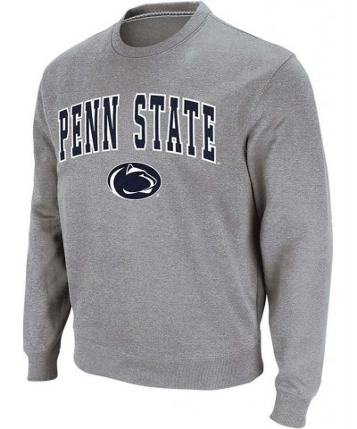 Men's Heather Gray Penn State Nittany Lions Arch Logo Crew Neck Sweatshirt $21.15 Sweatshirt