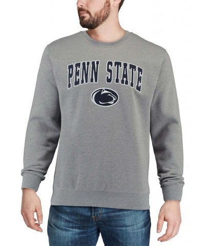 Men's Heather Gray Penn State Nittany Lions Arch Logo Crew Neck Sweatshirt $21.15 Sweatshirt