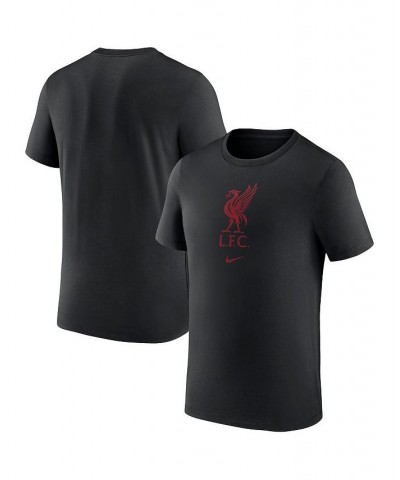 Men's Black Liverpool Team Crest T-shirt $22.50 T-Shirts