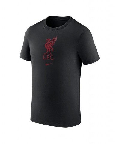 Men's Black Liverpool Team Crest T-shirt $22.50 T-Shirts