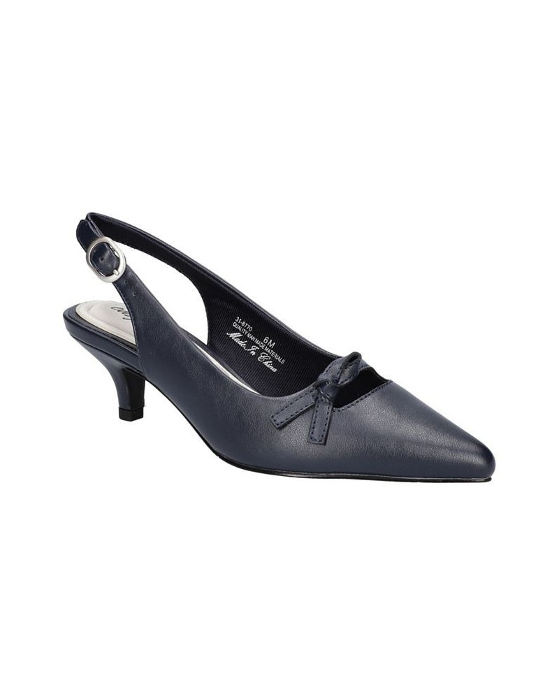 Women's Emerin Slingback Pumps Blue $35.00 Shoes