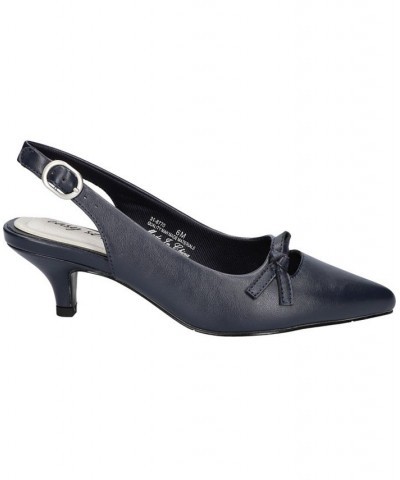 Women's Emerin Slingback Pumps Blue $35.00 Shoes