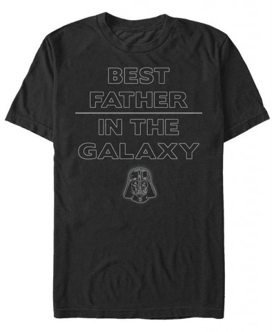 Men's Star Dad Short Sleeve Crew T-shirt Black $20.64 T-Shirts