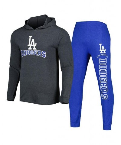 Men's Heather Royal and Heather Charcoal Los Angeles Dodgers Meter Hoodie and Joggers Set $45.00 Pajama