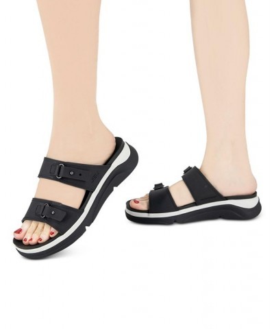 Fenton Water-Ready Sport Slide Sandals Black $47.17 Shoes