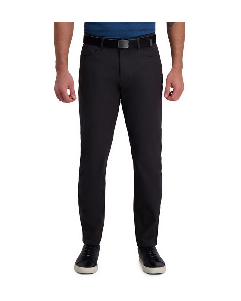 The Active Series™ City Flex Traveler Slim Fit Flat Front 5-Pocket Casual Pant (Ripstop) Silver $24.20 Pants