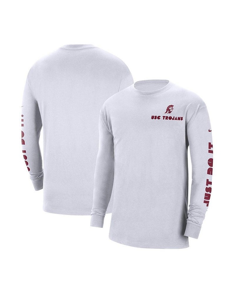 Men's White USC Trojans Heritage Max 90 Long Sleeve T-shirt $18.00 T-Shirts