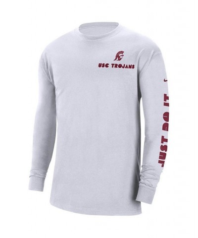 Men's White USC Trojans Heritage Max 90 Long Sleeve T-shirt $18.00 T-Shirts